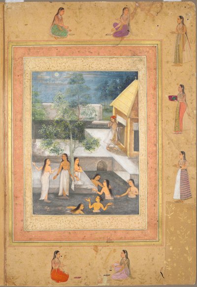 Escena de baño nocturno en el harén, c. 1650 de Unbekannt