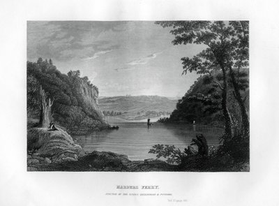 Harpers Ferry, unión de los ríos Shenandoah y Potomac, Virginia Occidental, EE.UU., 1855 de Unbekannt