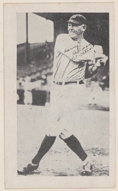 Harry Heilmann, R.F, Detroit, de tarjetas de béisbol W575-2, ca. 1921-22 de Unbekannt