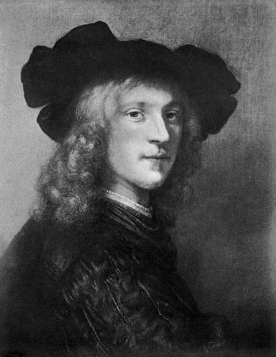 Cabeza del retrato de Un hombre con un halcón, 1643, 1901 de Unbekannt