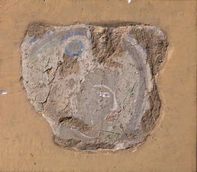 Cabeza de una imagen budista, ca. siglo VI-VII de Unbekannt
