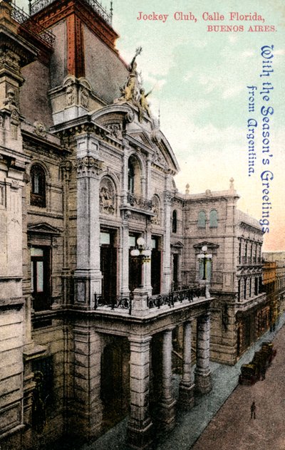 Sede del Jockey Club, Calle Florida, Buenos Aires, Argentina, principios del siglo XX de Unbekannt