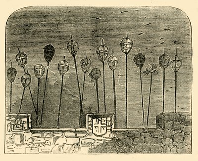 Cabezas en el Puente de Londres, c. 1872 de Unbekannt