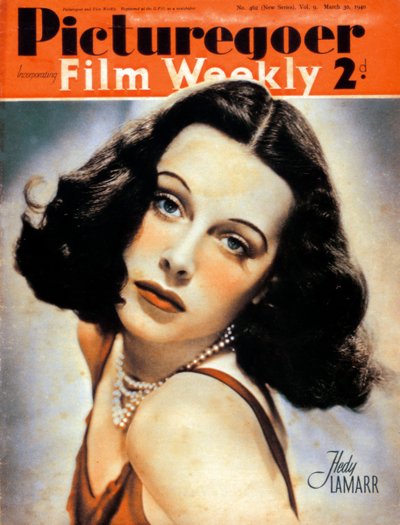 Hedy Lamarr 1914-2000, actriz estadounidense nacida en Austria, 1940 de Unbekannt