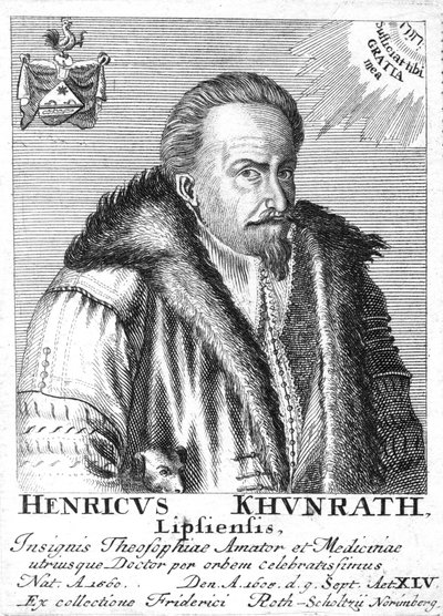 Heinrich Khunrath, químico y alquimista alemán, 1725 de Unbekannt