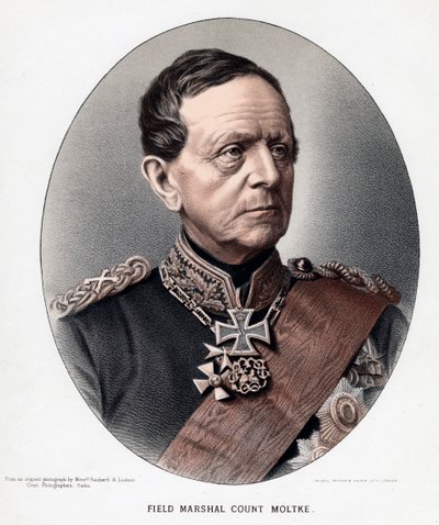 Helmuth Karl Bernhard, Conde von Moltke, general y estadista prusiano, c1880 de Unbekannt