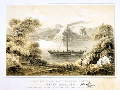 El barco de vapor Comet de Henry Bell de Unbekannt