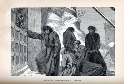 Enrique IV Haciendo Penitencia en Canossa, 1882 de Unbekannt