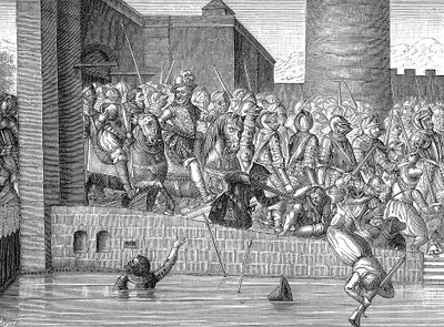 Enrique IV de Francia entrando en París, 22 de marzo de 1594 de Unbekannt