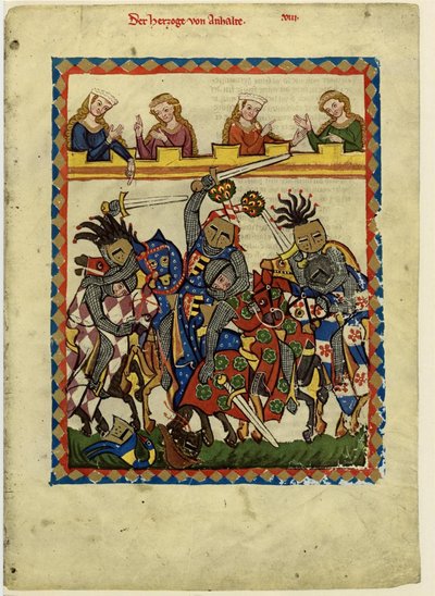 Enrique I, Conde de Anhalt del Códice Manesse, entre 1305 y 1340 de Unbekannt
