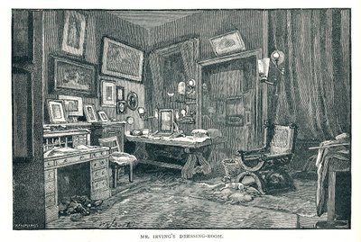 El camerino de Henry Irving, 1891 de Unbekannt