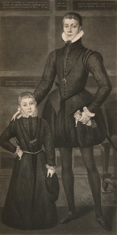 Henry Lord Darnley y su hermano Charles, siglo XVI, 1904 de Unbekannt