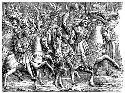 Enrique VIII en el Campo del Paño de Oro, 1520, 1870 de Unbekannt
