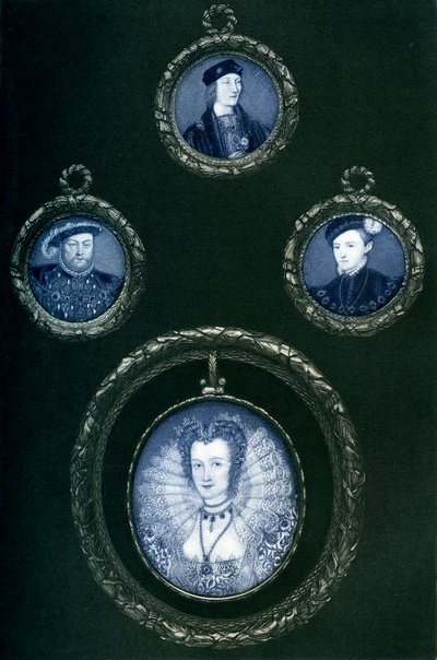 Enrique VII, Enrique VIII, Eduardo VI, Isabel I, siglo XVI, 1896 de Unbekannt