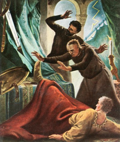 Enrique V es alcanzado por un rayo en la casa imperial en Goslar, 1936 de Unbekannt
