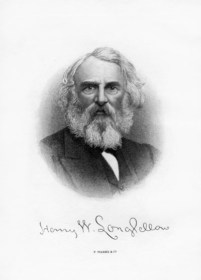 Henry Wadsworth Longfellow, poeta y maestro estadounidense de Unbekannt