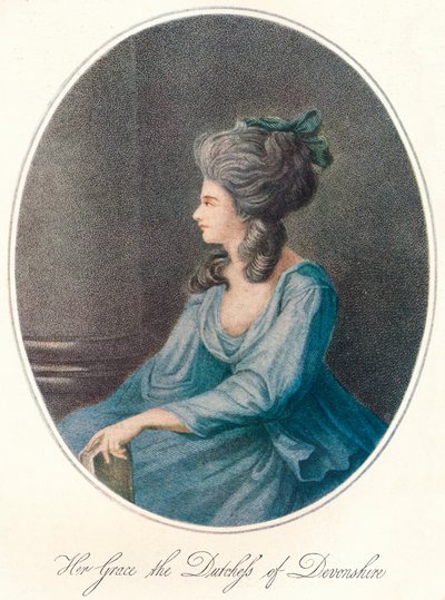 Su Gracia la Duquesa de Devonshire, siglo XVIII de Unbekannt