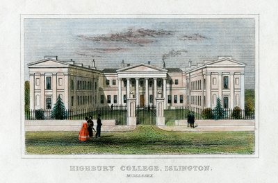Highbury College, Islington, Londres, mediados del siglo XIX de Unbekannt