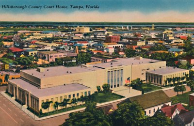 Palacio de Justicia del Condado de Hillsborough, Tampa, Florida, c. 1940s de Unbekannt