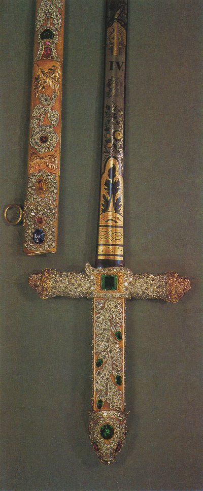 Empuñadura y vaina de la Espada del Estado con Joyas, 1953 de Unbekannt