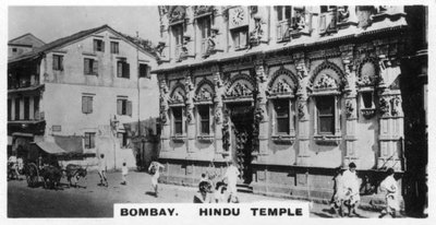 Templo hindú, Bombay, India, c. 1925 de Unbekannt