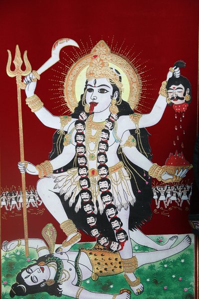 Diosa hindú Kali, Katmandú, Nepal de Unbekannt