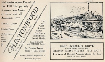 Hintonwood - Hotel privado de primera clase, 1929 de Unbekannt