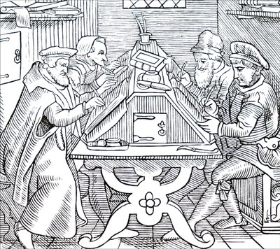 Historiadores escribiendo de Unbekannt