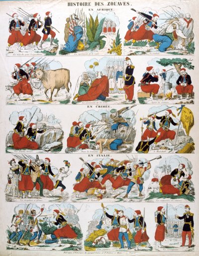 Historia de los zuavos en África, en Crimea y en Italia, siglo XIX de Unbekannt