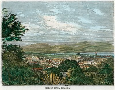 Hobart Town, Tasmania, Australia, c1880 de Unbekannt