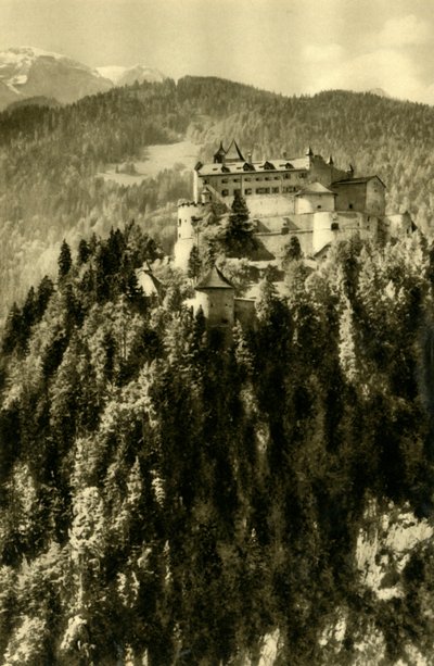Castillo de Hohenwerfen, Werfen, Austria, c1935 de Unbekannt