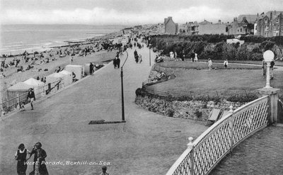 Veraneantes en West Parade, Bexhill-on-Sea, East Sussex de Unbekannt
