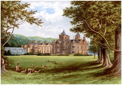 Holker Hall, Cumbria, hogar del Duque de Devonshire, c1880 de Unbekannt