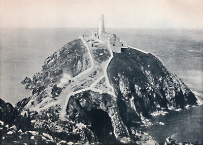 Holyhead - El South Stack, Faro, 1895 de Unbekannt