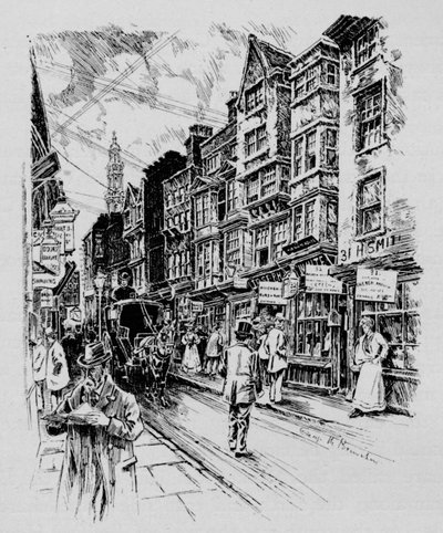 Holywell Street, Westminster, Londres, c1890 de Unbekannt