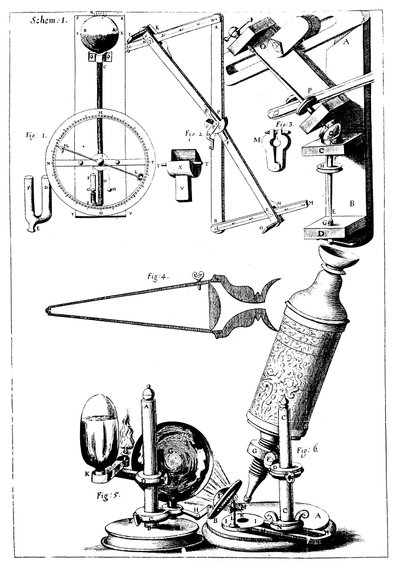Microscopio de Hooke con condensador para concentrar luz de Unbekannt