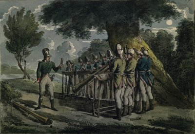 Orquesta de cuernos, ca. 1820 de Unbekannt