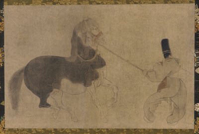 Caballo y asistente, período Momoyama, 1568-1615 de Unbekannt