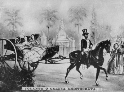 Caballo y carruaje de la aristocracia, c1910 de Unbekannt