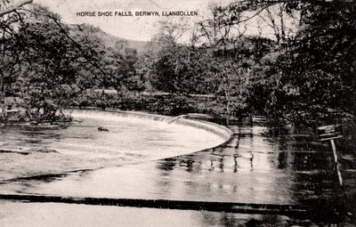 Cataratas Horseshoe en el río Dee, cerca de Llangollen, Gales, principios del siglo XX de Unbekannt