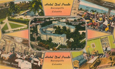 Hotel Del Prado, Barranquilla, Colombia, c1940s de Unbekannt