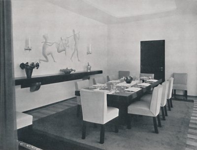Casa en Bucarest por Rudolf Frankel - El comedor, 1942 de Unbekannt