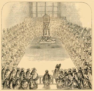 Cámara de los Comunes en 1623, 1881 de Unbekannt