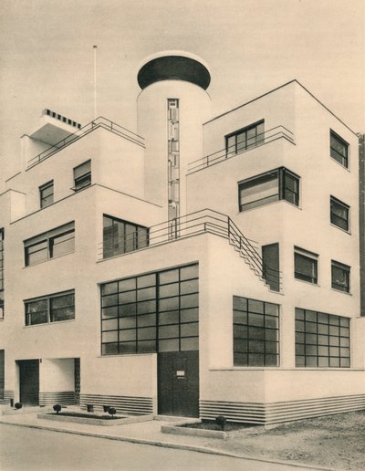 Casa de M. M. Joel y Jan Martel, escultores, Rue Mallet-Stevens, Auteuil, c1927 de Unbekannt