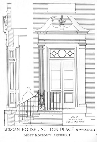 Casa de la Srta. Anne Morgan, Sutton Place, Ciudad de Nueva York, 1924 de Unbekannt