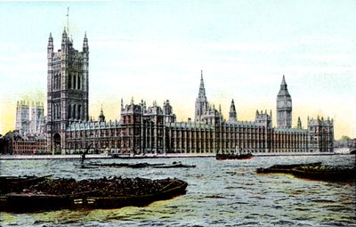 Casas del Parlamento, Londres, siglo XX de Unbekannt
