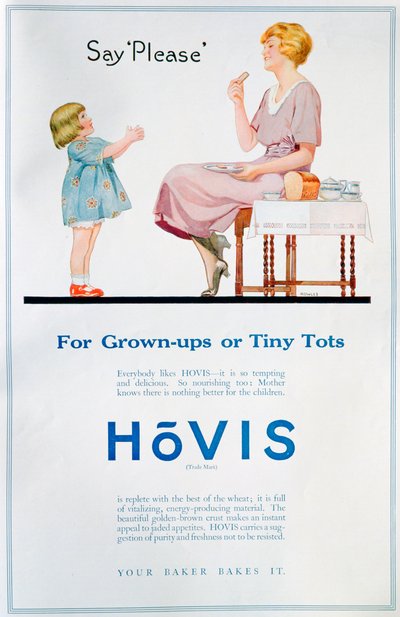 Anuncio de pan Hovis, 1921 de Unbekannt