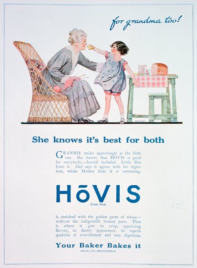 Anuncio de pan Hovis, 1923 de Unbekannt