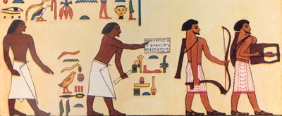 Cómo un antiguo egipcio pintó la llegada de los israelitas a Egipto, c1930 de Unbekannt