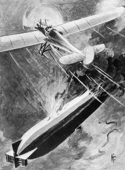 Cómo el Subteniente Warneford ganó su VC, 7 de junio de 1915, 1920 de Unbekannt